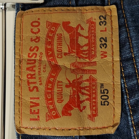 LEVI'S men's/teens 505 W 32 L 32 Jeans. - Picture 4 of 5
